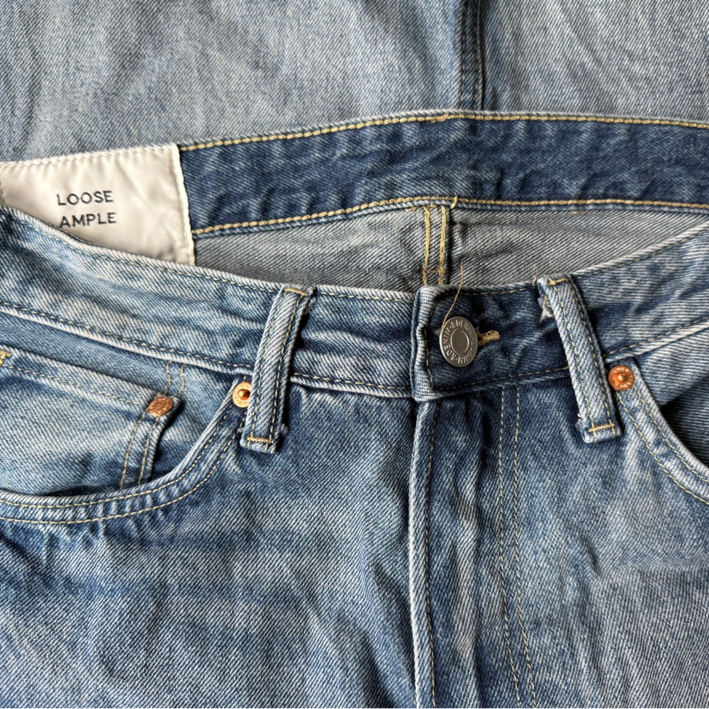 H&M Light Blue Loose Ample Mens Denim Jeans Size 31/32
